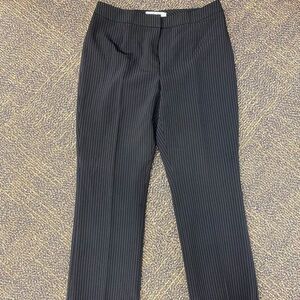 Kasper kate Classic fit pin stripe petite flat front dress‎ pants